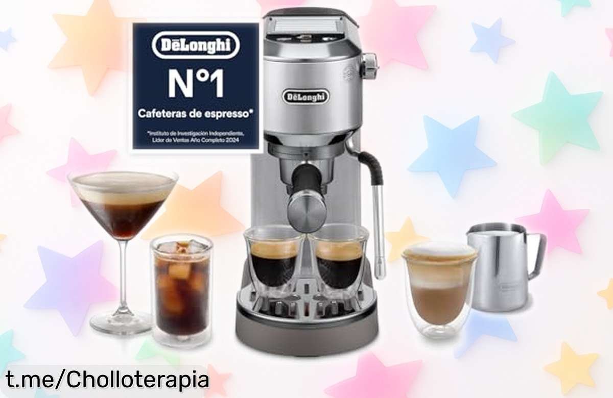 Cafetera espresso De’Longhi Dedica Duo con espumador y Cold Brew rápido, ahora a un precio rebajado que no podrás resistir. ¡Despierta cada día con ese sabor italiano!
