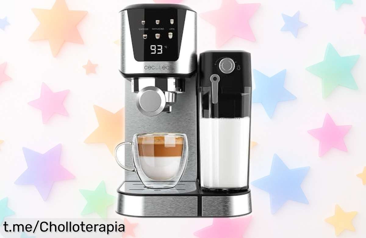 Cafetera semiautomática de 20 bares para cafés cremosos que iluminan tu día, ¡rebajada a precio de ganga! No dejes escapar este super chollo y disfruta cada sorbo.