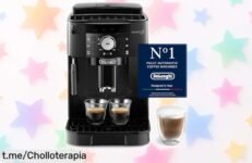 Cafetera superautomática De’Longhi Magnifica S con molinillo y espumador, ¡super chollo a precio rebajado! Despierta tus mañanas con cada sorbo delicioso, no dejes pasar esta oportunidad.