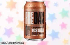 Caja de 24 latas de cerveza Free Damm 0,0% a precio rebajado: vive un momentazo relax y disfruta fresquita antes que se acabe esta oferta voladora.