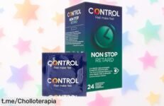 Caja de condones Control Non Stop, un oferta limitada que alarga el placer y trae seguridad a tus momentos más intensos. No te lo pierdas o podrías arrepentirte.