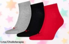Calcetines unisex Puma ligerísimos con soporte y ventilación, rebajados por tiempo limitado ¡No te pierdas este super chollo para sentirte imparable en cada paso!