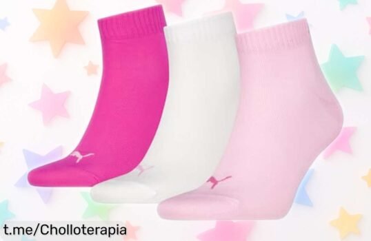 Calcetines unisex Puma para gimnasio y running en rosa lady, ¡rebajados a precio muy bajo! No dejes pasar este super chollo y dale estilo a tus pasos hoy mismo.