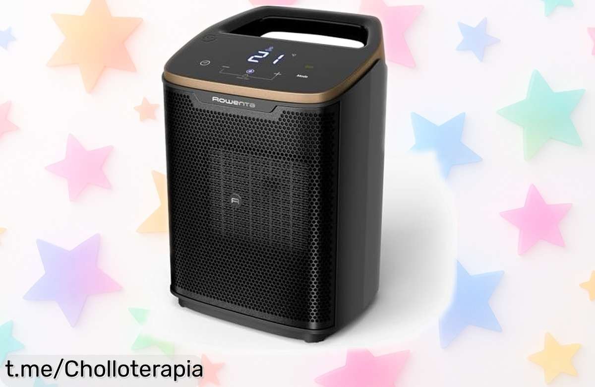 Calefactor cerámico Rowenta Intense Comfort + a precio rebajado: calienta tu hogar ágilmente y disfruta del confort que mereces, ¡no dejes pasar este ofertón que se va volando!