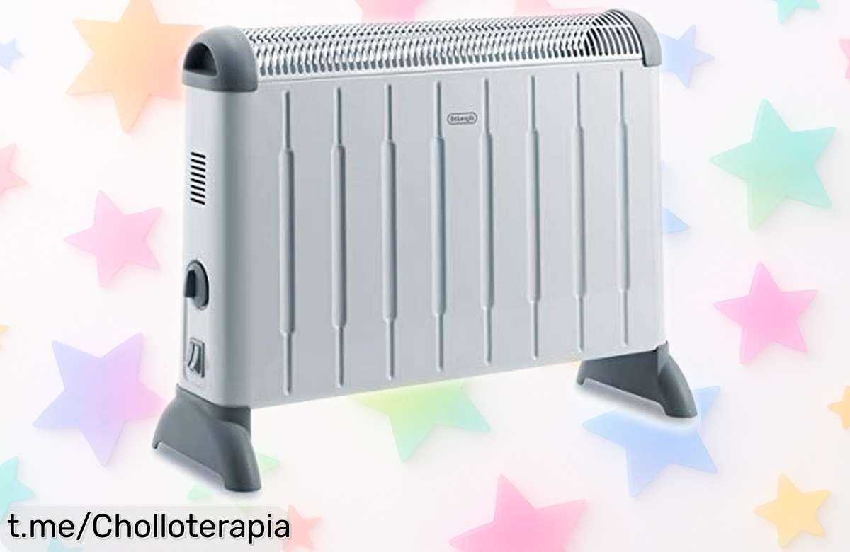 Calefactor eléctrico De’Longhi de 2000W, ligero y silencioso, ahora rebajado a precio loco: ¡aprovéchalo y disfruta del calor en tu hogar antes que se agote!