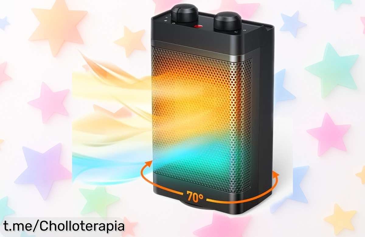 Calefactor eléctrico cerámico de bajo consumo con oscilación, ahora a un precio rebajado que se van volando. No te quedes sin el calor que mereces este invierno. ¡Hazlo tuyo ya!