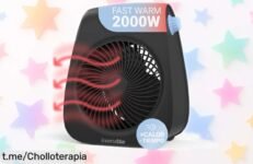 Calefactor eléctrico pequeño Universalblue, el super chollo que calienta tu hogar en un instante y mejora tus días. ¡No te quedes sin él, la oferta es por tiempo limitado!