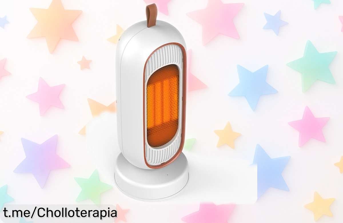 Calefactor portátil bajo consumo que calienta en 2 segundos, ¡super chollo a precio rebajado solo por tiempo limitado! No dejes que el frío te atrape, actúa ya y siente el calor.