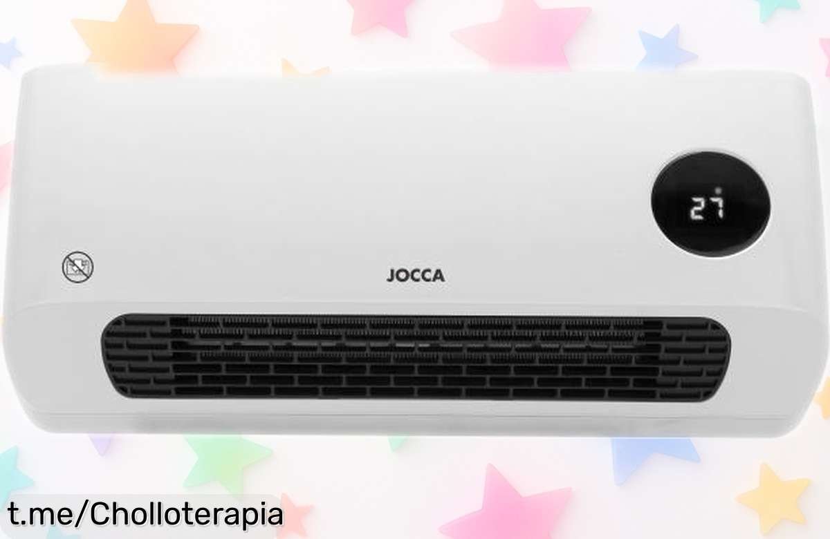 Calefactor y ventilador de pared Jocca con mando a distancia, potencia 2000W ¡Chollo increíble que no te puedes perder! Calor al instante a un precio rebajado solo por tiempo limitado.