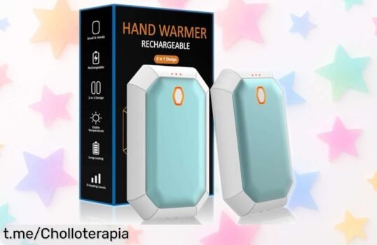 Calentador de bolsillo eléctrico portátil con calentamiento rápido, oferta rebajada que no te puedes perder: calor inmediato para disfrutar tus aventuras al aire libre sin frío.