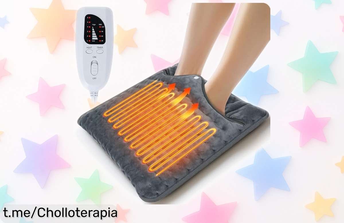Calentador de pies eléctrico Olycism: ¡Siente el calor en tus piernas con 6 ajustes increíbles y un precio rebajado que no puedes dejar pasar! Corre, se agotan rápido.