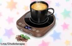 Calentador de tazas con 9 ajustes de temperatura para que tu café esté perfecto, ahora a un precio rebajado ¡No te lo pierdas y disfruta cada sorbo caliente ya!