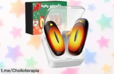 Calentadores de manos recargables 2 piezas con funda, rebajados a precio loco; ¡disfruta del invierno caliente y fugazmente antes que se agoten!