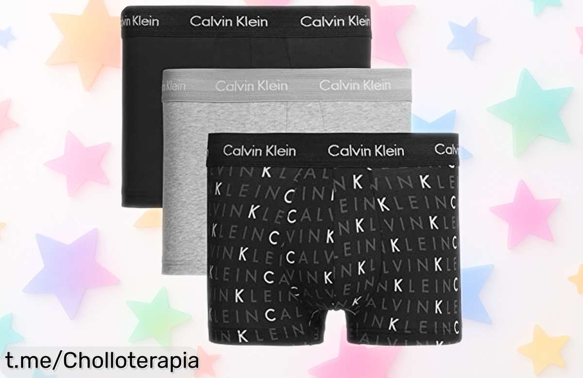 Calzoncillos bóxer Calvin Klein pack de 3 con ajuste perfecto a precio rebajado que no podrás dejar pasar ¡Siente el estilo y la calidad cada día antes de que se agoten!