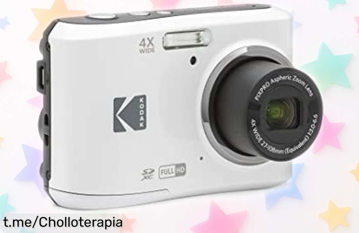 Cámara Kodak friendly zoom con imágenes nítidas y colores vivos, precio rebajado solo por tiempo limitado: ¡captura cada momento memorable antes de que se acabe!