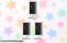 Cámara de seguridad interior Ring Plus con vídeo 2K y visión nocturna para que protejas tu hogar por un precio rebajado; asegúrate tranquilidad ya mismo.