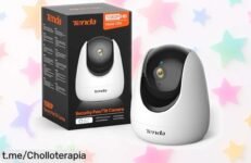 Cámara de vigilancia interior 1080p con visión nocturna y audio bidireccional a precio loco: cuida a tus pequeños mientras sientes la tranquilidad que solo este super chollo puede ofrecer.