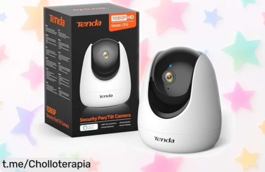 Cámara de vigilancia interior 1080p con visión nocturna y audio bidireccional a precio loco: cuida a tus pequeños mientras sientes la tranquilidad que solo este super chollo puede ofrecer.