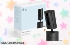 Cámara interior orientable Ring con video HD, cuida a los tuyos desde el móvil y aprovecha este super chollo en oferta limitada, ¡no te quedes sin ella!