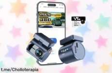 Cámara para coche KAWA Dashcam con grabación automática y control por voz a precio rebajado nunca visto ¡Protege tus viajes ya antes de que vuela!