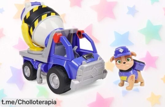 Camión hormigonera de Rubble y Patrulla Canina en precio rebajado, ¡no te quedes sin este super chollo que llenará de alegría a tus peques ahora mismo!