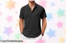 Camisa de verano para hombre COOFANDY, ligera y fresca en oferta limitada que le dará un toque genial a tus días; ¡no te quedes sin la tuya!
