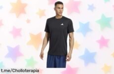 Camiseta de entrenamiento adidas para hombre en super chollo: dale un toque a tu energía con esta oferta única que no puedes dejar pasar. ¡Aprovecha antes de que se acabe!