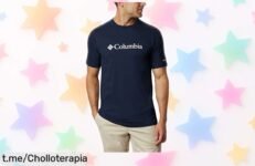 Camiseta de manga corta Columbia con logo top a precio loco, ¡no te quedes sin la tuya y luce siempre al estilo que enamora!