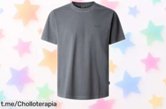 Camiseta moderna Pepe Jeans Jacko Industry Grey con diseño único, rebajada en un super chollo: ¡potencia tu estilo y deslumbra hoy mismo!