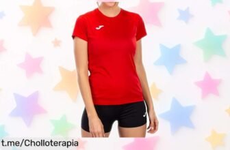 Camiseta mujer Joma combi M/C en rojo, diseño top y control de humedad ¡rebajada! No dejes pasar este super chollo para lucir increíble y sentirte genial ya mismo.