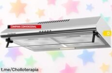 Campana Corbero 60 cm de acero inoxidable con potencia brutal y diseño moderno, ¡está a precio rebajado! Respira aire fresco en casa antes que se agote esta oferta única.