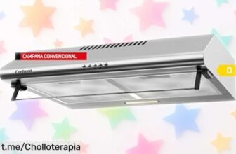 Campana Corbero 60 cm de acero inoxidable con potencia brutal y diseño moderno, ¡está a precio rebajado! Respira aire fresco en casa antes que se agote esta oferta única.