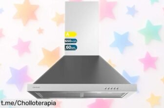 Campana extractora Cecotec de 60 cm, succión potente y luz LED a un precio loco que vuela; ¡no te quedes sin la tuya y transforma tu cocina hoy mismo!