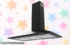 Campana extractora de pared Ciarra 90cm, succión potente y luces LED ajustables a precio rebajado; cocina sin olores ¡Date prisa que esta oferta fugaz se va volando!