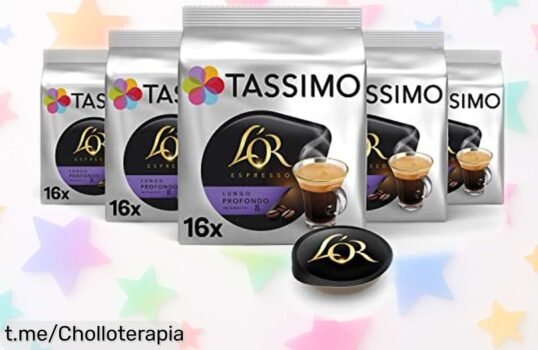 Cápsulas de café L'OR Espresso Lungo para Tassimo, intenso y elegante con tecnología Intellibrew: ¡super chollo rebajado que te alegrará los días!