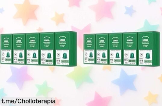 Cápsulas de café Lungo by Amazon con sabor intenso y toque a chocolate, ¡ofertón rebajado que hará cada sorbo un momento especial! No dejes pasar esta oportunidad única.