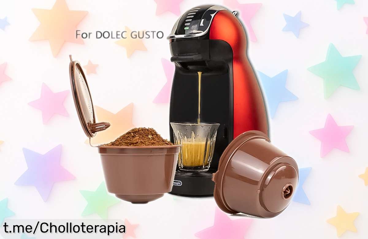 Cápsulas de café reutilizables para Nescafé Dolce Gusto: deja que tu taza brille y aprovecha este precio rebajado antes de que se agote, ¡no te lo puedes perder!