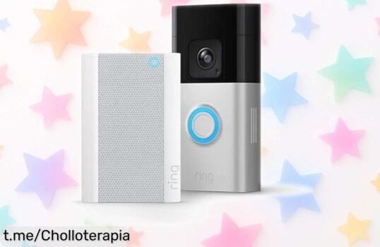 Captura a todos los que tocan tu puerta con el Videotimbre Ring Battery Video Doorbell Pro y su chime pro ¡Precio rebajado solo por tiempo limitado, no dejes pasar la oportunidad!