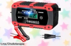 Cargador de batería para coche y moto con pantalla táctil, ¡super chollo a precio loco! Disfruta de carga rápida y segura, corre que vuelan estas unidades y no te quedes sin el tuyo.