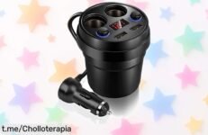 Cargador de coche USB dual con carga rápida y voltímetro, super chollo rebajado para tus viajes. ¡Hazlo tuyo antes de que se acabe esta oferta limitada!