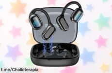 Cascos inalámbricos Bluetooth 5.4 con sonido potente y 40 horas de batería, ¡ahora a un precio rebajado! No te pierdas este super chollo impermeable para vivir cada momento al máximo.