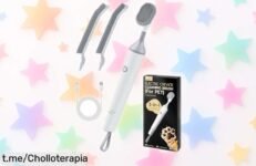 Cepillo eléctrico PalNests para mascotas con luz LED y 3 cabezales: limpieza rápida y divertida a un precio rebajado que jamás encontrarás. ¡No dejes escapar este chollo!