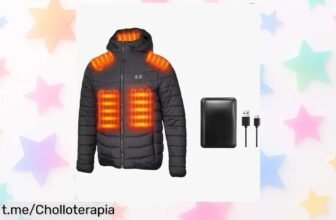 Chaleco térmico ultra cómodo para hombre con batería de 10000mAh, ¡ahora a un precio rebajado increíble! No te quedes helado, tan solo calienta tu día y siente la energía contigo.