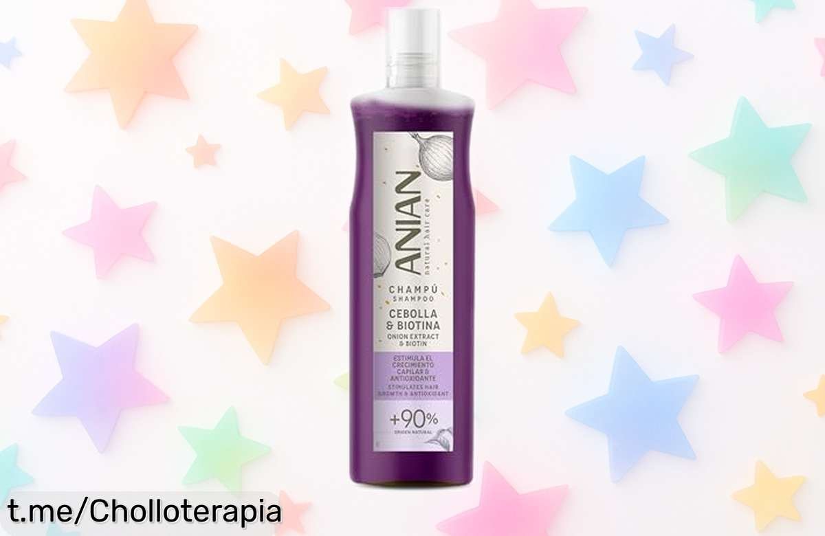 Champú cebolla y biotina ANIAN a precio rebajado, limpia y fortalece tu cabello quebradizo. No dejes escapar este super chollo: ¡dale vida nueva a tu pelo antes de que se acabe!