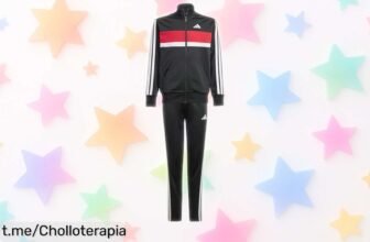 Chándal infantil adidas moderno y práctico a un precio rebajado que no durará, ¡haz que tus peques brillen cada día! No esperes más, corre que vuelan.