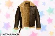 Chaqueta aviador de piel sintética TRESSANO, diseño vintage imbatible y precio rebajado, ¡aprovecha esta oportunidad única antes que se esfume y destaca en cada outfit!