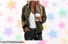 Chaqueta bomber ligera de Zeagoo, super chollo a precio loco: ¡renueva tu estilo esta temporada y no te quedes sin la tuya!