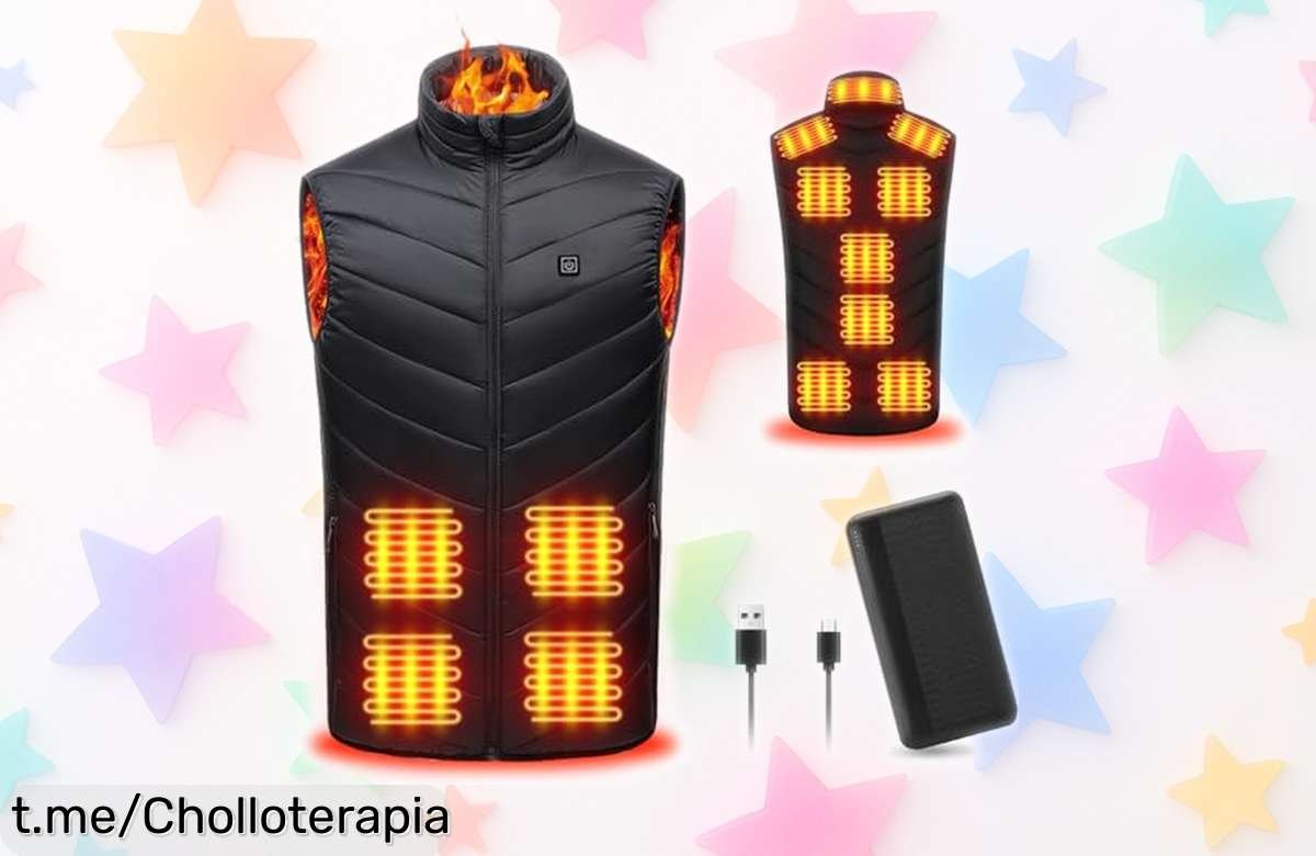 Chaqueta calefactable Tiazhan con 9 zonas de calor, super chollo en precio rebajado para que abraces el calor donde lo necesites ¡aprovéchalo antes de que se agote!