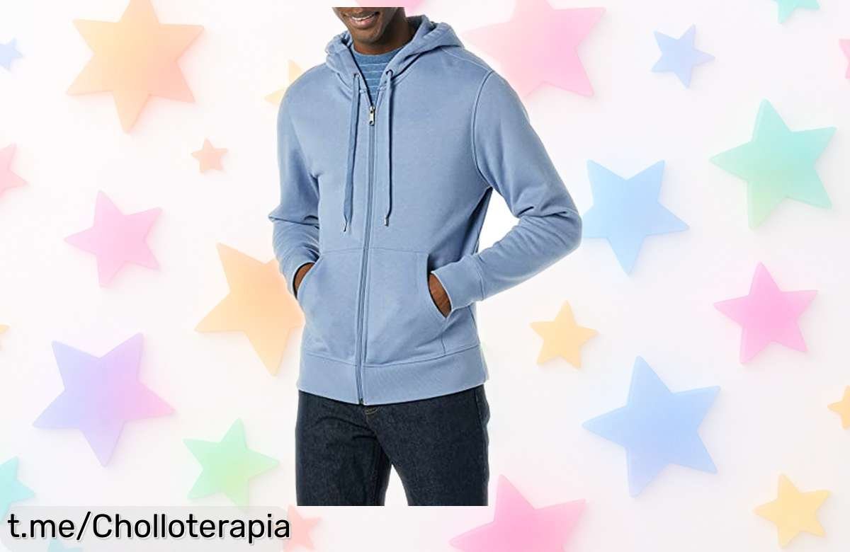 Chaqueta de felpa Amazon Essentials azul pizarra a un precio rebajado, ¡super chollo que realzará tu estilo! No pierdas la oportunidad de sentirte increíble.