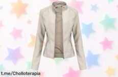 Chaqueta de piel Pegsmio para mujer, estilo eterno y diseño versátil a precio rebajado; ¡lúcelo hoy mismo antes de que se agote esta oportunidad única!